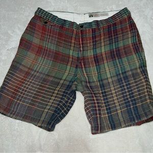 MENS POLO RALPH LAUREN PLAID MADRAS BERMUDA SHORTS SIZE 40